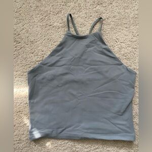 Abercrombie & Fitch soft af high neck tank dusty blue